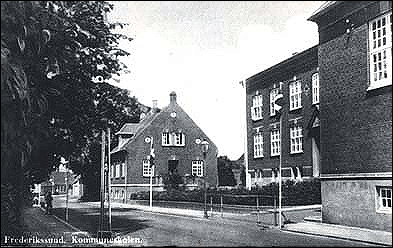 Frederikssund kommuneskole (Falkenborgskolen) i Frederiksborggade