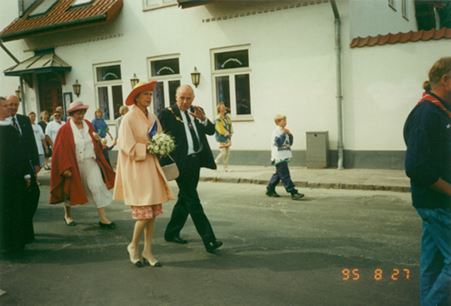 Bent Lund og Prinsesse Benedikte.